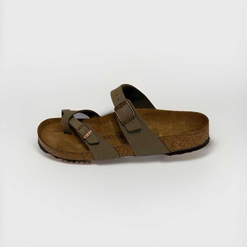 Birkenstock Mayari Stone Leather Strap Sandals Women Size 41 EU 10-10.5 - Picture 2 of 11